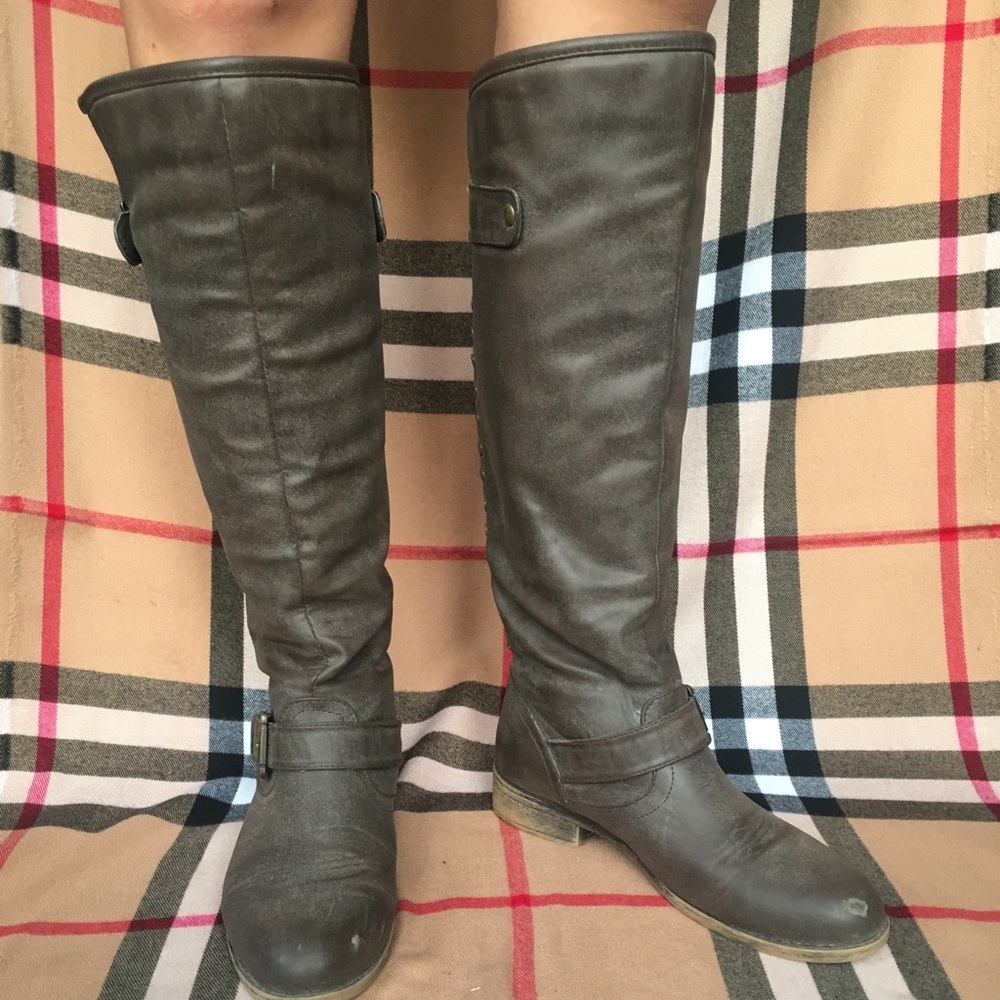 Grey/brown Madden Girl boots!